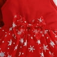 thumbnail image 6 of newwalpole Girls Dress With Cardigan Sets Velvet Girls Party Dress Multi-layered Tulle Xmas Clothes Party Clothes Red for Size 6-7 Years, 6 of 6