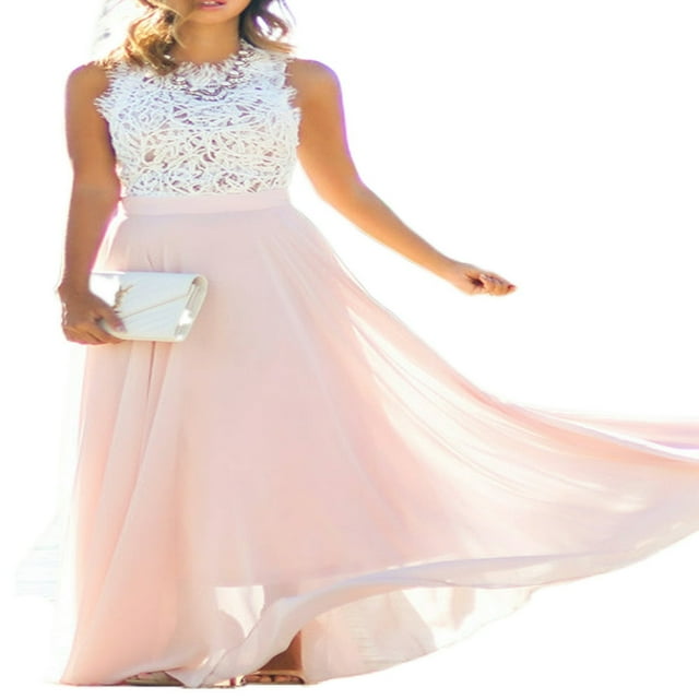 Robe Longue Maxi Élégante pour Femmes Grande Taille, Robe de Fête Bohème d'Été en Mousseline pour la Plage