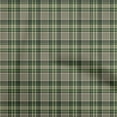 thumbnail image 1 of oneOone Cotton Silk Dark Green Fabric Check Sewing Material Print Fabric By The Yard 42 Inch Wide, 1 of 4