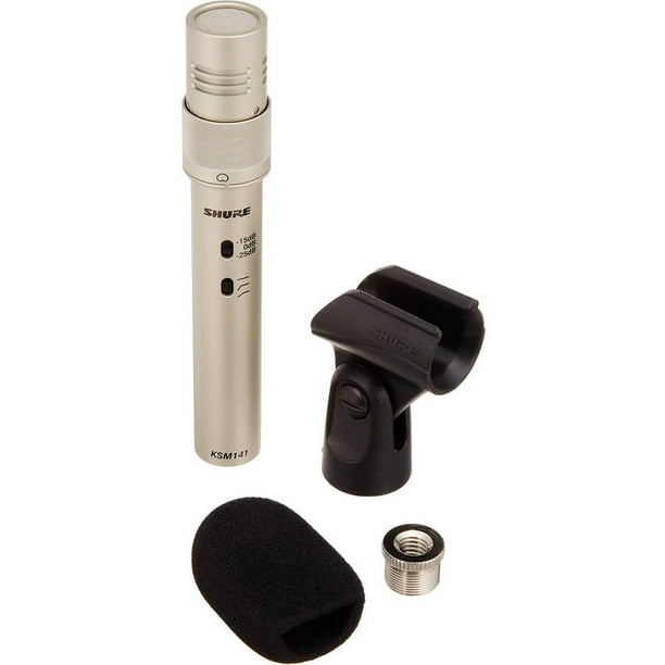 Shure KSM 141 Studio Condenser Mic, Champagne w/ Foam Windscreen