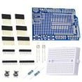 thumbnail image 2 of DAOKI Prototype Shield Prototyping Expansion Board with SYB-170 Mini Breadboard Based for Arduino UNO R3 MEGA328P ATMEGA328P ProtoShield DIY Kit, 2 of 4