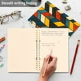 thumbnail image 4 of FORMRS 1-Subject Spiral Notebook 8" x 5" College Ruled 60 Refillable Sheet A5 Hard Cover, 2 Pack, Red Geometric, 4 of 7