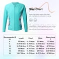 thumbnail image 5 of CHICTRY Girls Long Sleeve Coat Sun Protection Swim Shirt Long Sleeve Rash Guard Quick Dry Swimsuit Tops Pink 16, 5 of 5