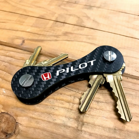 Honda Pilot Real Carbon Fiber Key Organizer Holder Key Chain