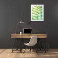 thumbnail image 3 of Johnson, Jason 19x24 White Modern Wood Framed Museum Art Print Titled - Fern Glow I, 3 of 4