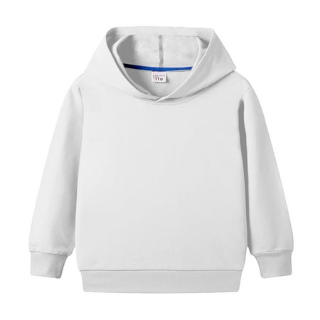 

RPVATI Baby Boys Girls Solid Color Hoodie Children s Long Sleeve Tops Hooded Sweatshirt Winter Warm 2-10Y