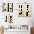 thumbnail image 4 of Designart "Abstract Monochrome Minimalism New Order V" Modern Geometric Wall Art Set Of 2 - Modern Black Wall Decor Set Of 2, 4 of 6