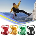 thumbnail image 4 of Justharion 5x Large Carabiner Clips With High Tensile Strength Durable And Functional Easy To Climbing Button green, 4 of 6