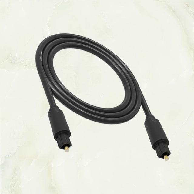 OULII 1Pcs 150cm 5.0mm Black Optical Fiber Audio Cable for Speaker and Digital Audio Transmission