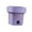 Violet, variant on Portable Washing Machine 6.5L Small Bucket Washer for Dorm Travel Underwear Green