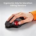thumbnail image 3 of Wagpak Rechargeable Wireless Trackball Mouse with Ergonomic Thumb Control, Supports 3-device Switching (Bluetooth & USB), 5 Adjustable DPI, Relieves Wrist Fatigue, 3 of 5