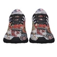 thumbnail image 5 of Santa Claus On the ChriStas Train American flag Shoes Sneakers for Women Men Black Size 5, 5 of 7