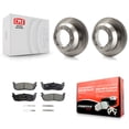 thumbnail image 1 of Transit Auto Rear Disc Brake Rotors and Semi-Metallic Pads Kit for Car 2001-2003 Ford F-150 RWD with 8 Lug Wheels K8F-103776, 1 of 11