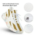 thumbnail image 3 of Aesthetic Brown Beige And White Vertical Walking Shoes for Men Woman Lightweight Tennis Fashion Elastic Sports Shoes Cushion Basketball Shoes, 3 of 7