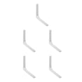 thumbnail image 3 of xinxixnxx Support d'Étagère Robuste Mural Forme L Blanc 6 Pouces 5Set, 3 of 6
