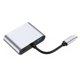 thumbnail image 1 of OFICINA TIPO C HUB VGA VGA Station USB 3.0 Adaptador 87W PD CARGA DE CARGA Teclado Convertidor de aleación de aluminio Suministros de computadora Inevent EL005699-00B, 1 of 7