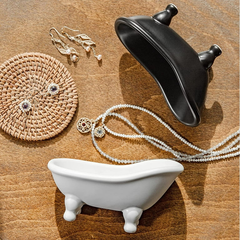 Rustic Enamel 1 Piece 5.5 Metal Clawfoot Mini Bathtub Soap Dish Mini –  Jolitee