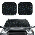 thumbnail image 2 of Naloa Gamepads 2 Piece Foldable Car Sun Shades, Car Windshield Sunshade, Front Window Sunshade for Car, Truck, SUV - Medium, 2 of 7