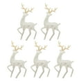 thumbnail image 4 of 5 uds. Deer Cake Topper adorno figura suministros de juguete regalo herramienta duradera muñeca reutilizable DIY para Navidad niños Baby Shower cumple Blanco, 4 of 8