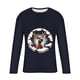 thumbnail image 4 of Blusas y camisas de manga larga y cuello redondo para hombre, informales, con estampado navideño, deportivas, de poliéster., 4 of 5