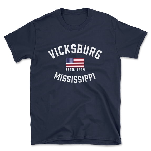 Vicksburg Mississippi Patriot Men's Cotton T-Shirt