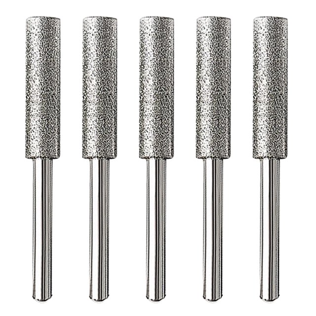 Juego de fresas rotativas para tallado de piedra, 5 uds., 4/4, 8/5, 5mm