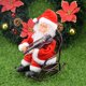 thumbnail image 1 of Mecedora Estatua De Papá Noel Navidad eléctrica Papá Noel mecedora tocando el violín decoraciones juguete, 1 of 8