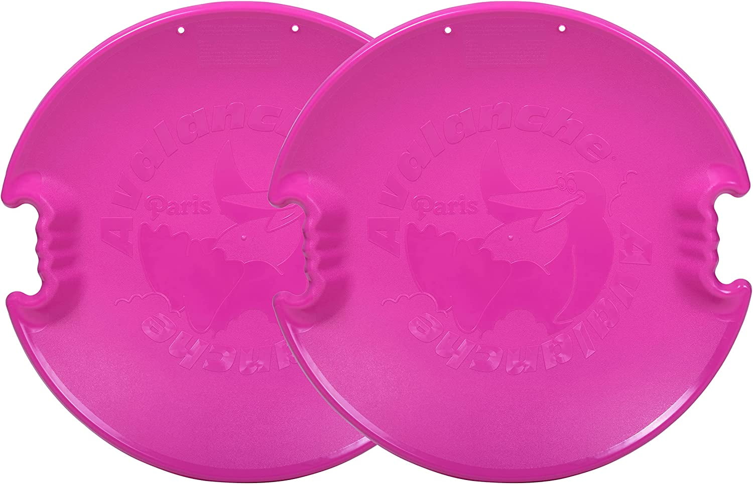 Superio Spiral Snow Saucer Sled, Round 26" Avalanche Circle Plastic