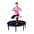 thumbnail image 7 of LEAPS & REBOUNDS 40" Mini Fitness Trampoline & Rebounder for Adults, Pink, 7 of 7