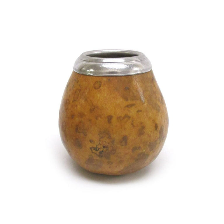 4Pc Argentina Yerba Mate Tea Gourd Cup Straw Bombilla 6oz Leaf Bag Kit Gift  3326