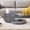 Gray, variant on Vanress 42" Glass Coffee Table, Round Coffee Table, Modern Double Layer Round Glass Coffee Table for Living Room, Wood