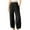 Black, variant on KAUOD Girls Causal Elastic Waist Athletic Pants Y2K Baggy Sweatpants with Pockets Solid Color Wide Leg Jogger Pants