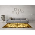 thumbnail image 3 of Ahgly Company Machine Washable Indoor Rectangle Medallion Yellow Traditional Area Rugs, 2' x 5', 3 of 4
