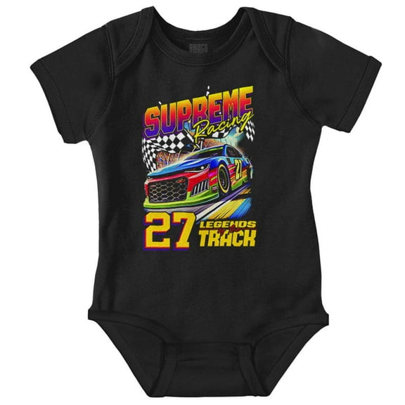 Supreme Racing Legends of the Track Bodysuit Jumper Boys Infant Baby Brisco Brands NB