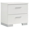 thumbnail image 5 of Felicity 5-piece Eastern King Bedroom Set White High Gloss, 5 of 20