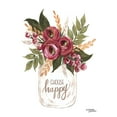 thumbnail image 2 of Norman, Michele 19x24 White Modern Wood Framed Museum Art Print Titled - Choose Happy Flowers, 2 of 4