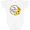 AA-White, variant on Inktastic My Grandma Loves Me with Sunflower Wreath Boys or Girls Baby Bodysuit