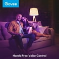 thumbnail image 3 of Govee A19 Wi-Fi 1200LM RGBWW LED Smart Light Bulb,  Wi-Fi & Bluetooth Light Bulbs, Dimmable, Color Changing, 85W Equivalent Bulbs,4 packs, 3 of 8