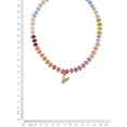 thumbnail image 5 of Time and Tru Goldtone Multicolored Bead Initial "V" Necklace, 5 of 6