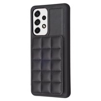 ELEHOLD for Samsung Galaxy A13 4G Card Holder Back Case with Pockets, Premium PU Leather ID Cash Credit Slots Magnetic Kickstand Flip Folio Slim Hard Protective Cover, black