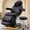 Black, variant on Advwin Fully Electric Massage Table with Stool, 3-Motor Professional Esthetician Bed with Dual Controls, Height, Length & Angle Adjustable Beauty Spa Bed for Facial, Medical, Salon, Tattoo, Black