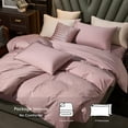 thumbnail image 7 of MooMee Duvet Cover Set Queen 600-TC 100% Extra Long-Staple Cotton Sateen Silky Smooth Luxury (Pale Mauve, 90"x90"), 7 of 7