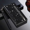 thumbnail image 2 of Case for FOXDOCK Google Pixel 6 Glitter Zipper Wallet Case with Short Hand Strap, 2 of 4