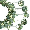 thumbnail image 3 of Eucalyptus Wreath Spring Summer Wreath for Front Door Green Leaves Wreath for Room Farmhouse Holiday Decor for Outdoor Indoor, 3 of 13