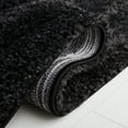 thumbnail image 5 of SAFAVIEH Hi-Lo Seamus Solid Shag Area Rug, Black, 6'7" x 6'7" Square, 5 of 10