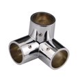 thumbnail image 4 of Conector de tubo redondo, montaje de tubo, bricolaje, práctico, de metal para montaje de tubos de 1 pulgada y 25 mm 3 vías, 4 of 9