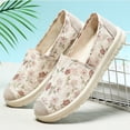thumbnail image 5 of Womens Shoes Floral Print Slip-on Walking Shoes Sneakers Breathable Mesh Casual Footwear, 5 of 5