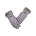 thumbnail image 2 of BadPiggies Women Winter Warm Gloves Sensitive Touchscreen Texting with Fleece Lined Windproof Gloves (Gray), 2 of 9