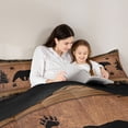 thumbnail image 5 of Feelyou Wildlife Bear Teen Twin Comforter Sets, Brown Rustic Cabin Bedding Set, 2 Pieces, 5 of 8