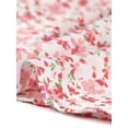 thumbnail image 5 of Vestido con cinturón y estampado floral vintage de manga larga y gasa con cuello anudado para mujer Rosas M, 5 of 5